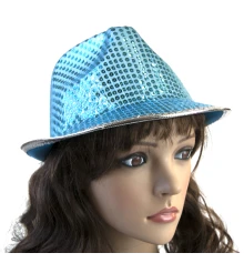 Шляпа Диско Твист (голубая) купить в интернет магазине подарков ПраздникШоп