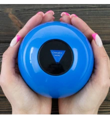 Шар Предсказатель на Украинском языке (10см) синий купить в интернет магазине подарков ПраздникШоп