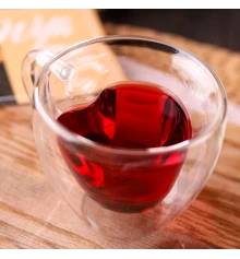 Чашка с двойными стенками Сердце 180 ml купить в интернет магазине подарков ПраздникШоп