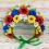 Украинский венок высокий на голову Марьяна (р. 56-60) 9344 купить в интернет магазине подарков ПраздникШоп