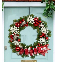 Рождественский венок 45см НОВОГОДНЯЯ ФЕЕРИЯ 12000 купить в интернет магазине подарков ПраздникШоп