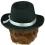 Капелюх фетровий, чорна купить в интернет магазине подарков ПраздникШоп