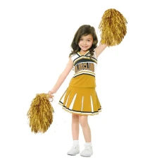 Помпоны для чирлидинга с ручками уп. 2 шт (золотые) купить в интернет магазине подарков ПраздникШоп