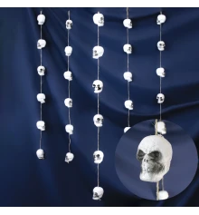 Гирлянда подвеска из черепов (уп. 6 шт) купить в интернет магазине подарков ПраздникШоп