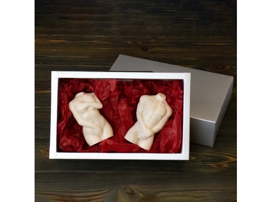 Подарочный набор из мыла Соблазн 195г 13437 уп. 2шт (шампань) купить в интернет магазине подарков ПраздникШоп