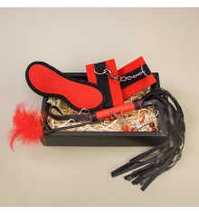 Подарочный набор для эротического связывания 6 предметов 12681 (красный) купить в интернет магазине подарков ПраздникШоп