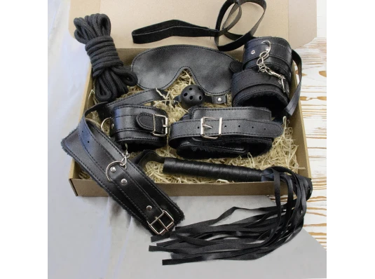 Подарочный набор для эротического связывания 10 предметов 13569 (черный) купить в интернет магазине подарков ПраздникШоп