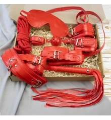 Подарочный набор для эротического связывания 10 предметов 13556 (красный) купить в интернет магазине подарков ПраздникШоп