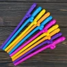 Пікантні Трубочки Віллі для коктейлів Колірови (уп. 10шт)