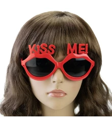 Очки Губы KISS ME (красные) купить в интернет магазине подарков ПраздникШоп
