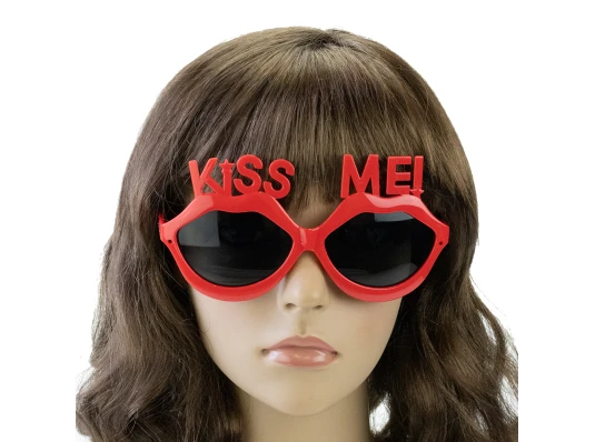 Очки Губы KISS ME (красные) купить в интернет магазине подарков ПраздникШоп