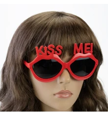 Очки Губы KISS ME (красные) купить в интернет магазине подарков ПраздникШоп