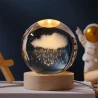 Нічник світильник 3D Кришталева куля Д6 Хмарка 13407¶
