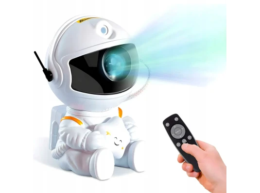 Ночник проектор звездного неба Космонавт от USB с пультом купить в интернет магазине подарков ПраздникШоп