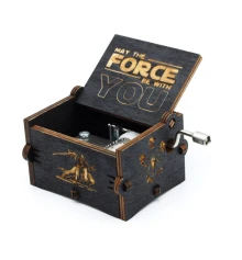 Музыкальная шкатулка винтажная Звездные Войны (Star Wars) черная купить в интернет магазине подарков ПраздникШоп