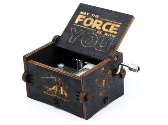 Музыкальная шкатулка винтажная Звездные Войны (Star Wars) черная купить в интернет магазине подарков ПраздникШоп