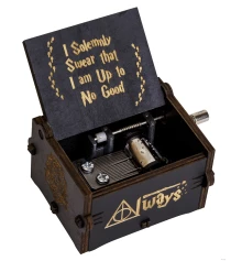 Музыкальная шкатулка винтажная Гарри Поттер (черная) купить в интернет магазине подарков ПраздникШоп