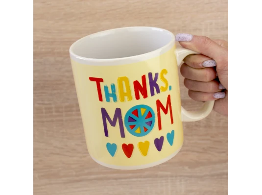 Кружка Гигант Спасибо мама - Thanks mom купить в интернет магазине подарков ПраздникШоп