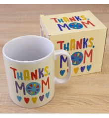 Кружка Гигант Спасибо мама - Thanks mom купить в интернет магазине подарков ПраздникШоп