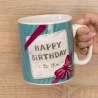 Кружка Гигант С Днем Рождения Тебя Happy Birthday to you (голубая)