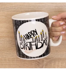 Кружка Гигант С Днем Рождения Happy Birthday купить в интернет магазине подарков ПраздникШоп