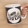 Кухоль Гігант З днем народження Happy Birthday (чорний)