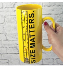 Кружка Гигант Размер имеет значение - Size Matters 20 см (1 л) купить в интернет магазине подарков ПраздникШоп