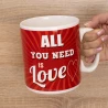 Кружка Гигант Все, что тебе нужно, это - ЛЮБОВЬ All you need is LOVE
