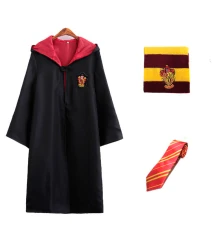 Костюм Гарри Поттер ученика Хогвартс Гриффиндор 2XL (плащ, шарф, галстук) купить в интернет магазине подарков ПраздникШоп