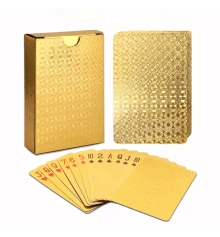 Карты игральные пластиковые (золотые) купить в интернет магазине подарков ПраздникШоп