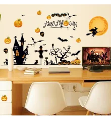 Интерьерная наклейка HL Дом с привидениями MJ8006 60х90см купить в интернет магазине подарков ПраздникШоп