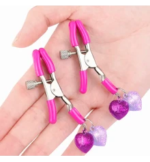 Зажимы для сосков с сердечками (уп. 2шт) купить в интернет магазине подарков ПраздникШоп