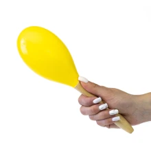 Деревянные Маракасы для танцев 27см (желтые) (1шт) купить в интернет магазине подарков ПраздникШоп