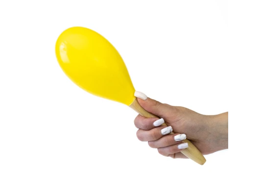 Деревянные Маракасы для танцев 27см (желтые) (1шт) купить в интернет магазине подарков ПраздникШоп