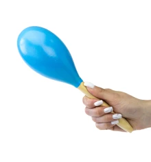 Деревянные Маракасы для танцев 27см (голубые) (1шт) купить в интернет магазине подарков ПраздникШоп