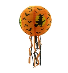 Подвесной декор 30см Ведьма (оранжевый) купить в интернет магазине подарков ПраздникШоп