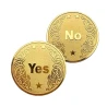 Сувенірна монета прийняття рішень YES/NO 3801 (золота)