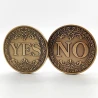Сувенірна монета прийняття рішень YES/NO 3703 (золото антик)