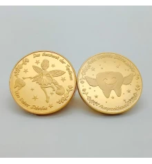 Сувенирная монета Зубная фея Fairy (золотая) купить в интернет магазине подарков ПраздникШоп