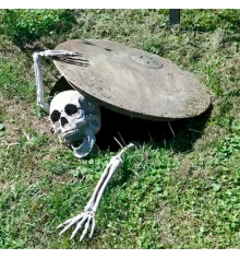 Скелет декорация Череп и Руки купить в интернет магазине подарков ПраздникШоп