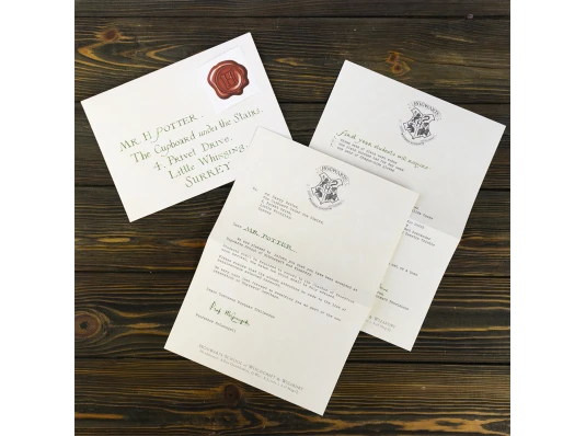 Письмо приглашение в Хогвартс купить в интернет магазине подарков ПраздникШоп