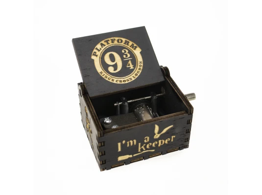 Музыкальная шкатулка винтажная Гарри Поттер 9 и 3/4 (черная) купить в интернет магазине подарков ПраздникШоп
