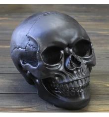 Череп копилка M 13780 (черный) купить в интернет магазине подарков ПраздникШоп