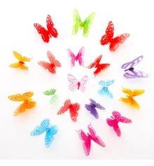 Бабочки декоративные на стену H-Z-103 (уп. 18 шт) купить в интернет магазине подарков ПраздникШоп