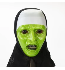 Маска Монахиня зомби (зеленая) купить в интернет магазине подарков ПраздникШоп