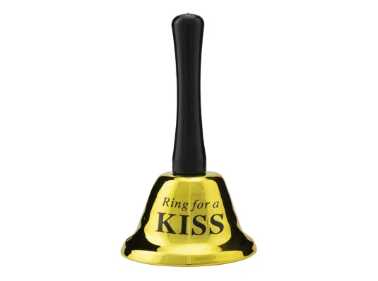 Колокольчик KISS без коробки (золотой) купить в интернет магазине подарков ПраздникШоп