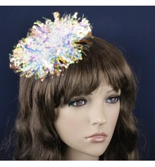 Карнавальная шляпка на заколках Блеск мерцающий 13906 купить в интернет магазине подарков ПраздникШоп