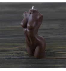 Декоративная восковая свеча силуэт Женщины 13848 (шоколад) купить в интернет магазине подарков ПраздникШоп
