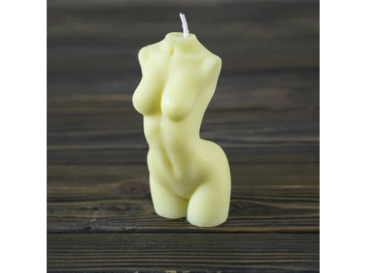 Декоративная восковая свеча силуэт Женщины 13847 (шампань) купить в интернет магазине подарков ПраздникШоп