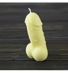 Декоративная восковая свеча Вилли 13845 (шампань) купить в интернет магазине подарков ПраздникШоп